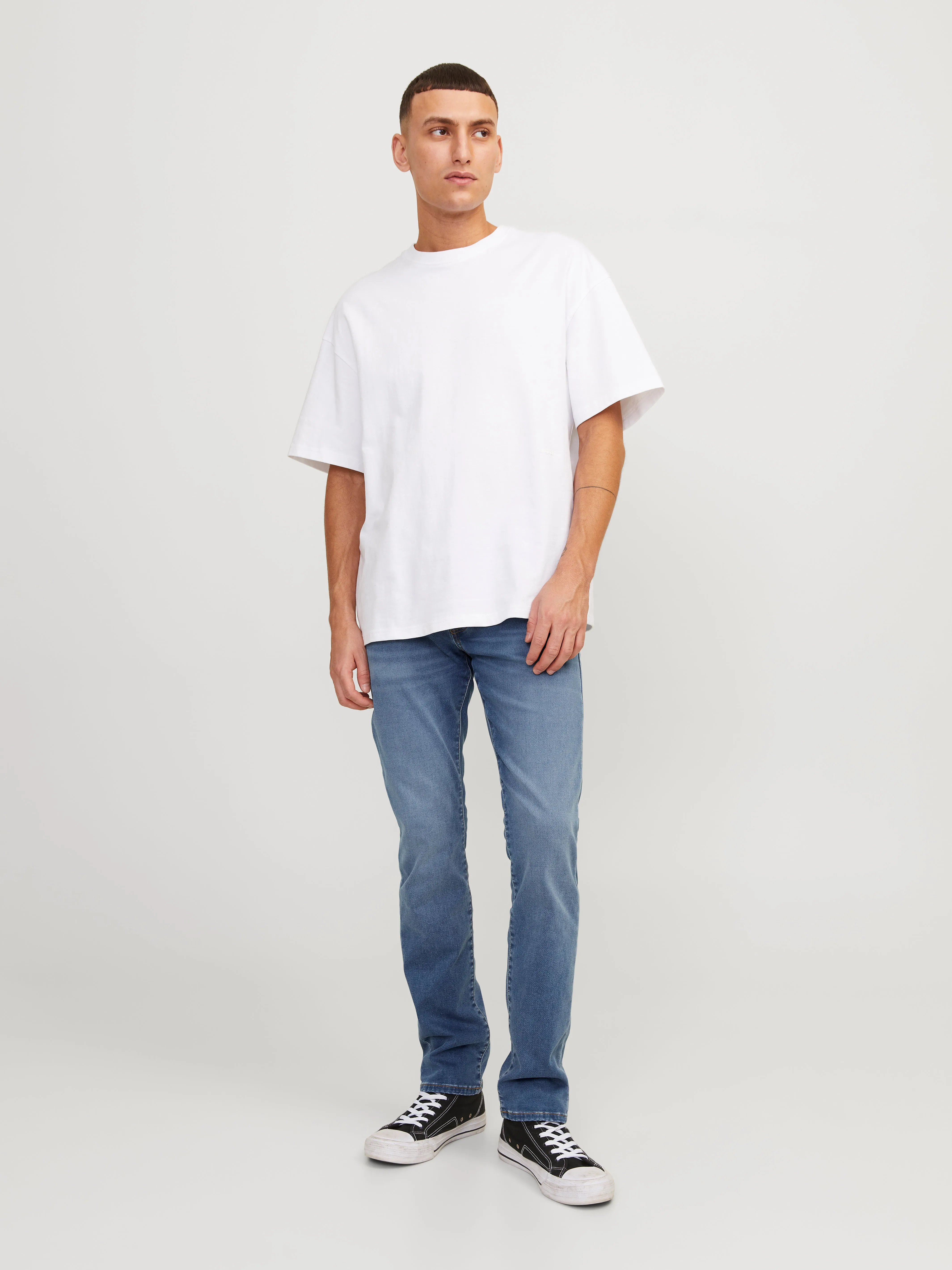 JJIGLENN JJICON SQ 318 I.K Vaqueros de corte slim | Azul intermedio | Jack & Jones®