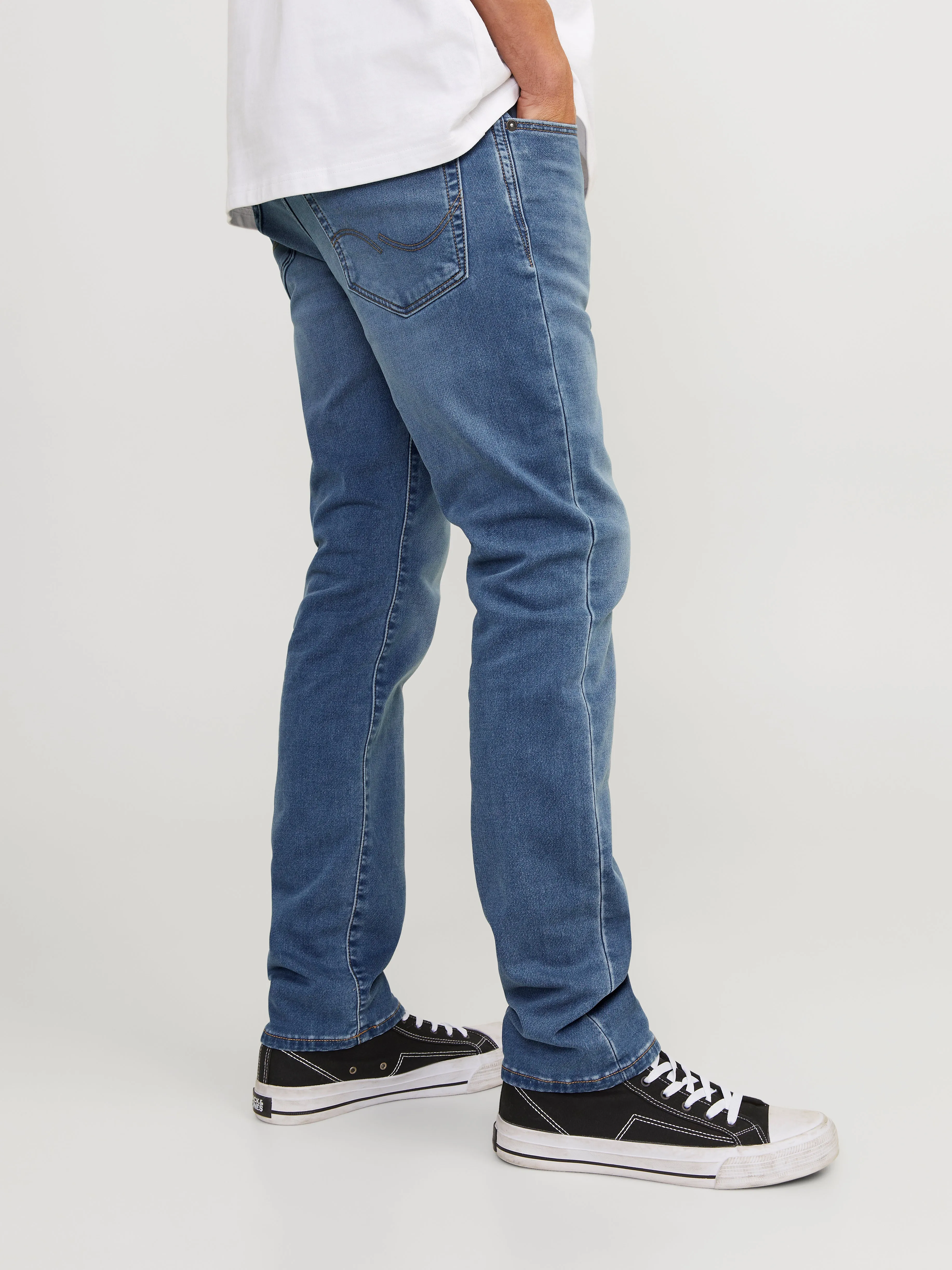 JJIGLENN JJICON SQ 318 I.K Vaqueros de corte slim | Azul intermedio | Jack & Jones®
