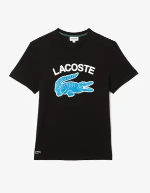 Lacoste Camiseta de hombre Lacoste regular fit con estampado de cocodrilo XL