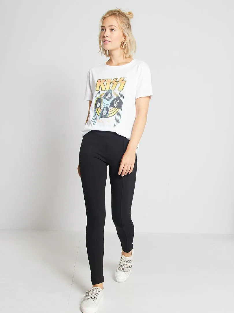 LEGGING LARGO LISO  NEGRO