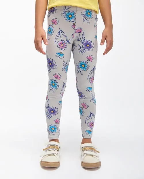 Legging Pack x 2 Niña Bella Rosado/Plomo