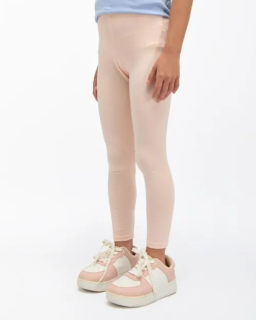 Legging Pack x 2 Niña Bella Rosado/Plomo