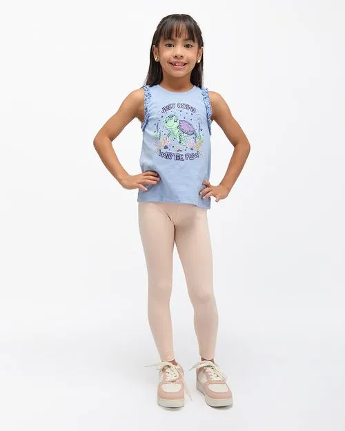 Legging Pack x 2 Niña Bella Rosado/Plomo