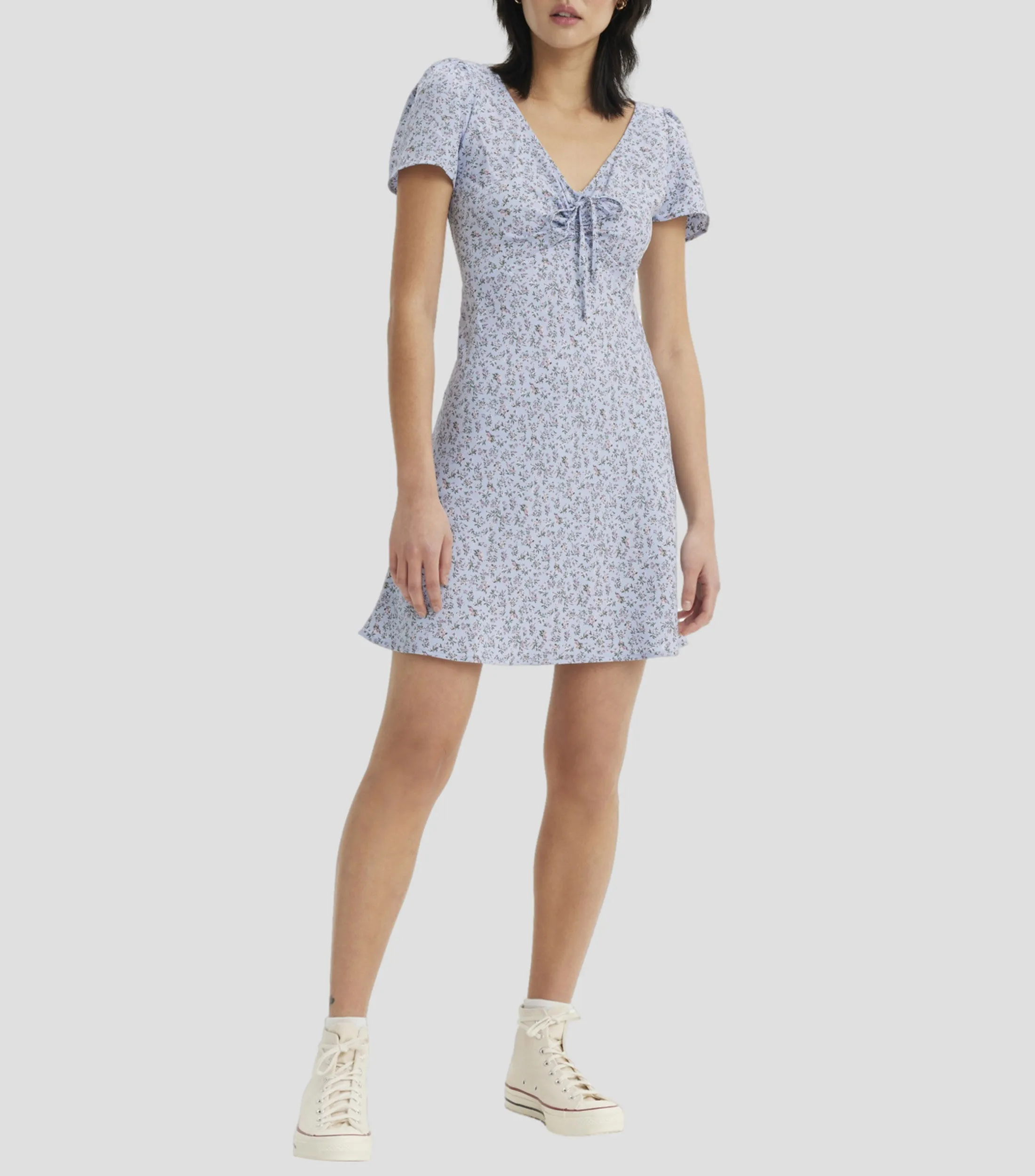 Levi's Vestido Corto con Flores Mujer