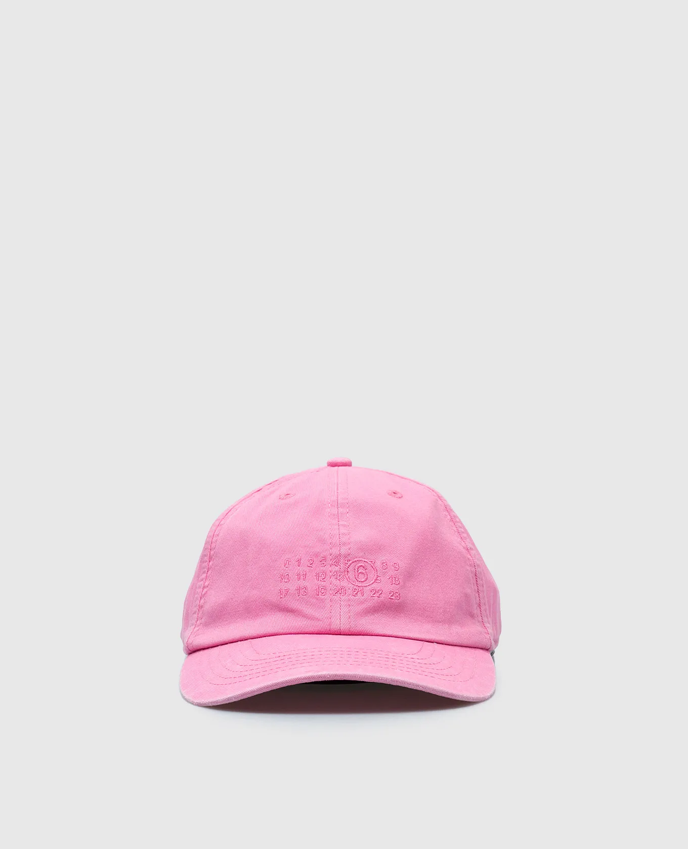 Maison Margiela MM6 Pink cap with logo embroidery