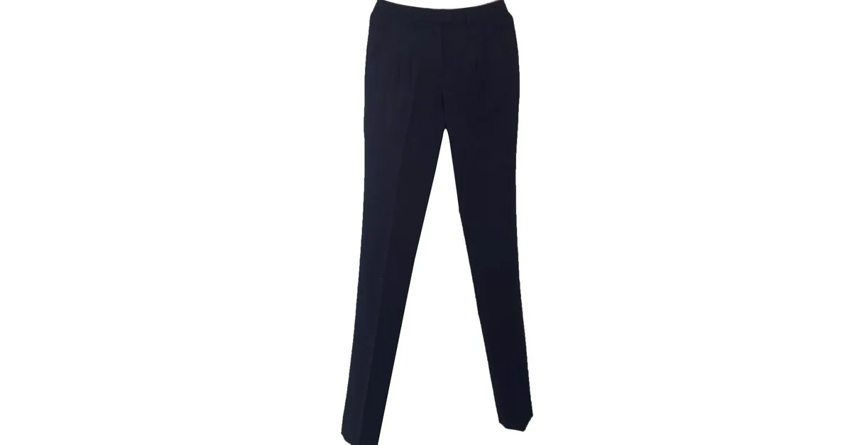 Maison Martin Margiela Pantalones a rayas Azul 