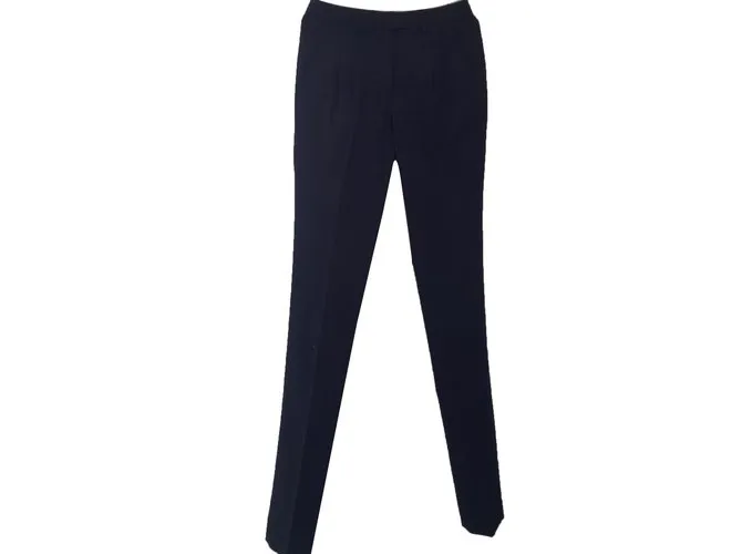 Maison Martin Margiela Pantalones a rayas Azul 