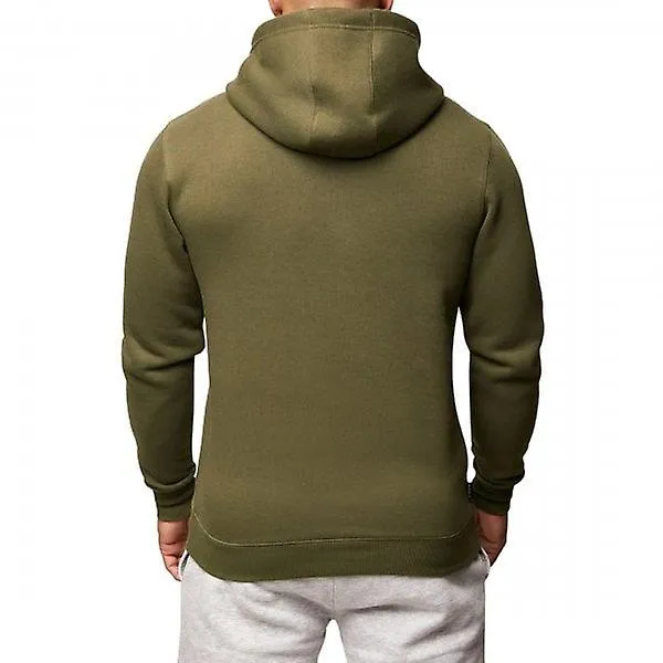 Men's Gym King Fundamental Overhead Hoody Sweatshirt Olive Green 