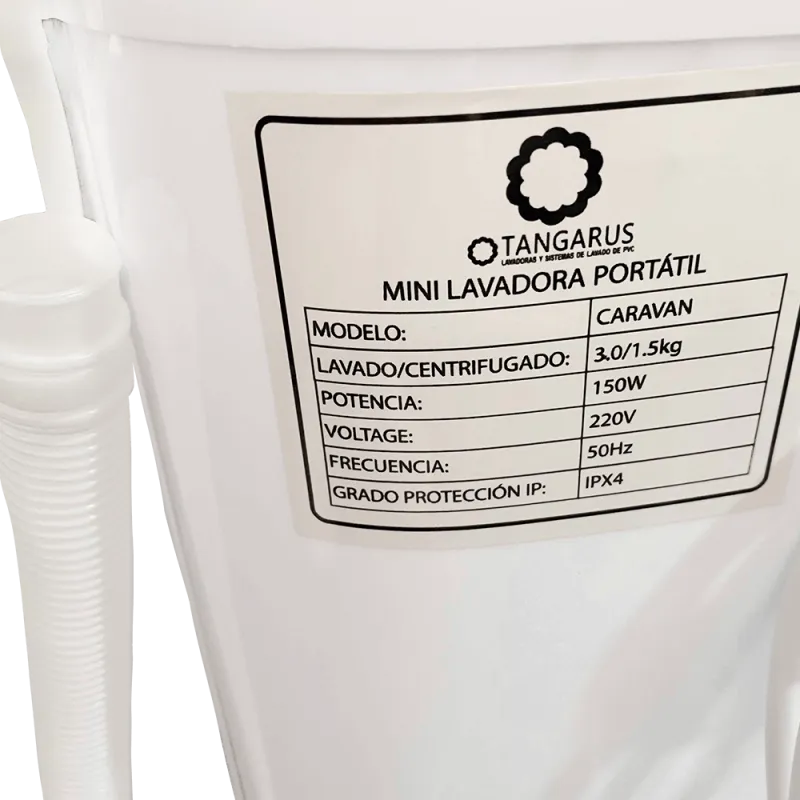 Mini lavadora portátil centrifugadora Caravan 3Kg