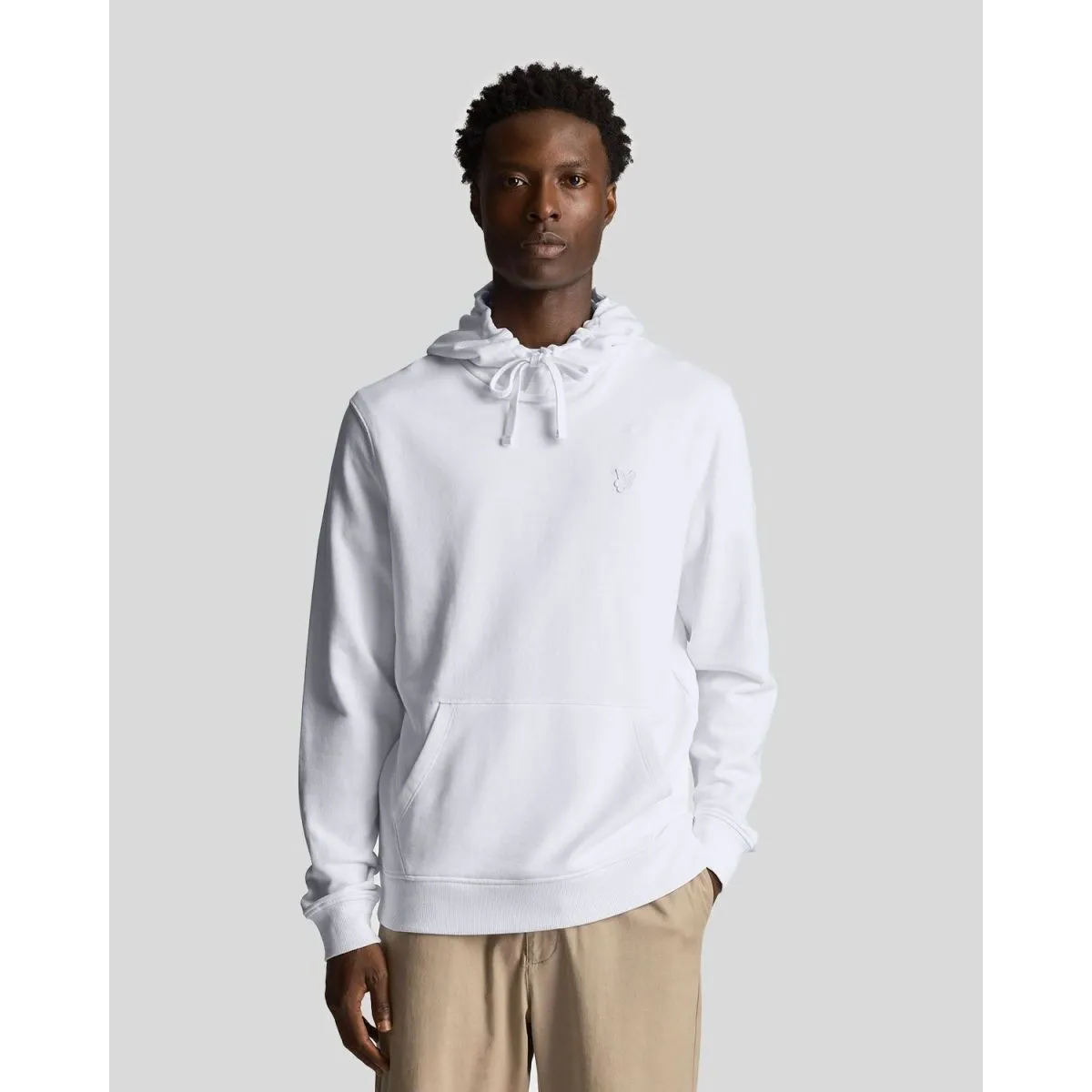 ML416TON TONAL PULLOVER HOODIE626 WHITE