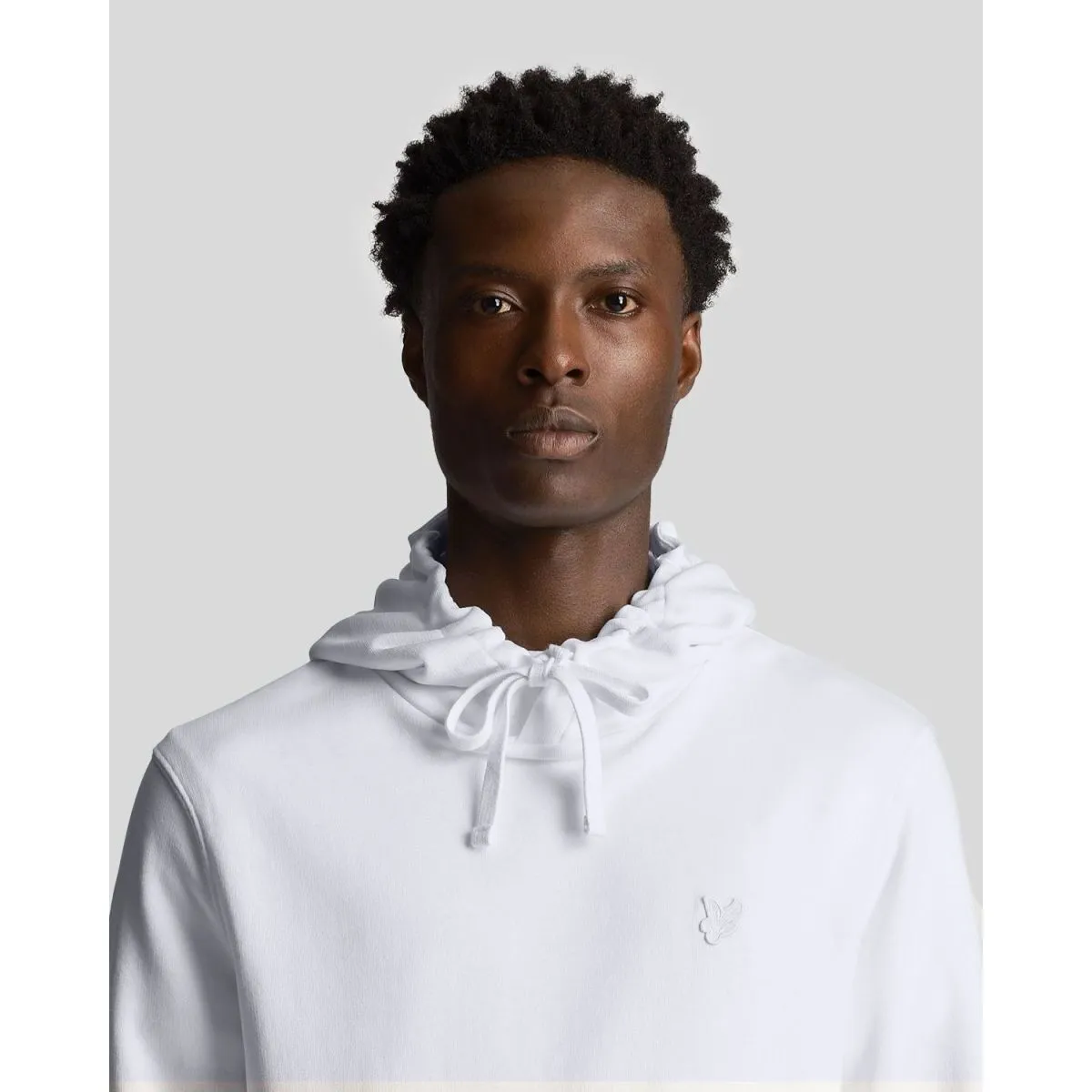 ML416TON TONAL PULLOVER HOODIE626 WHITE
