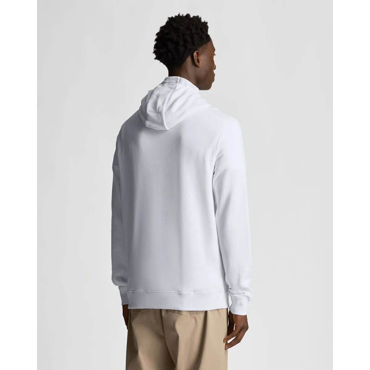 ML416TON TONAL PULLOVER HOODIE626 WHITE