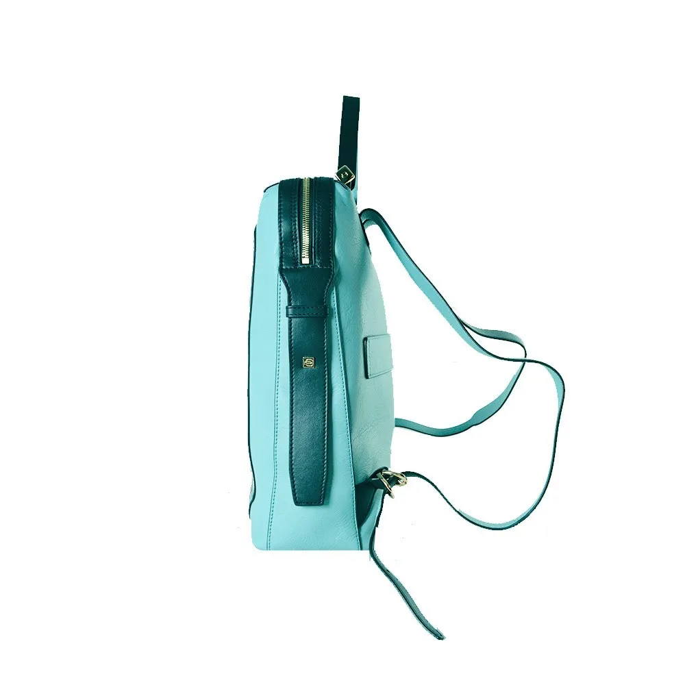 Mochila de Piel Piquadro CA4576W92S/AZ2 Color Celeste