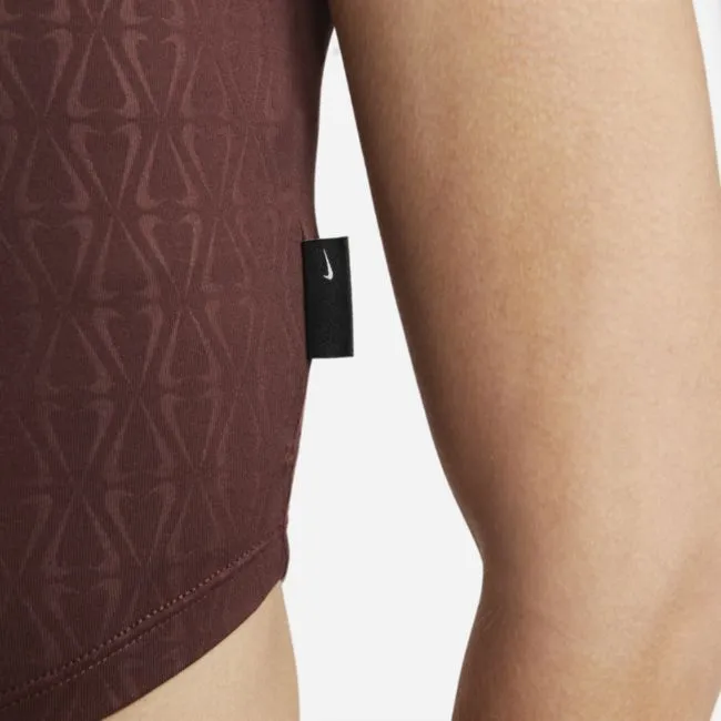 NIKE DRIFIT ONE LUXE SLIM FIT PRINTED TOP