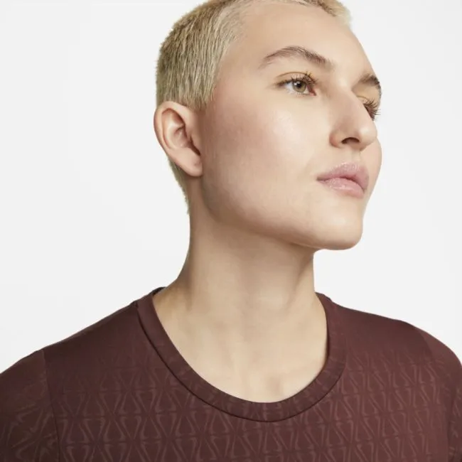 NIKE DRIFIT ONE LUXE SLIM FIT PRINTED TOP