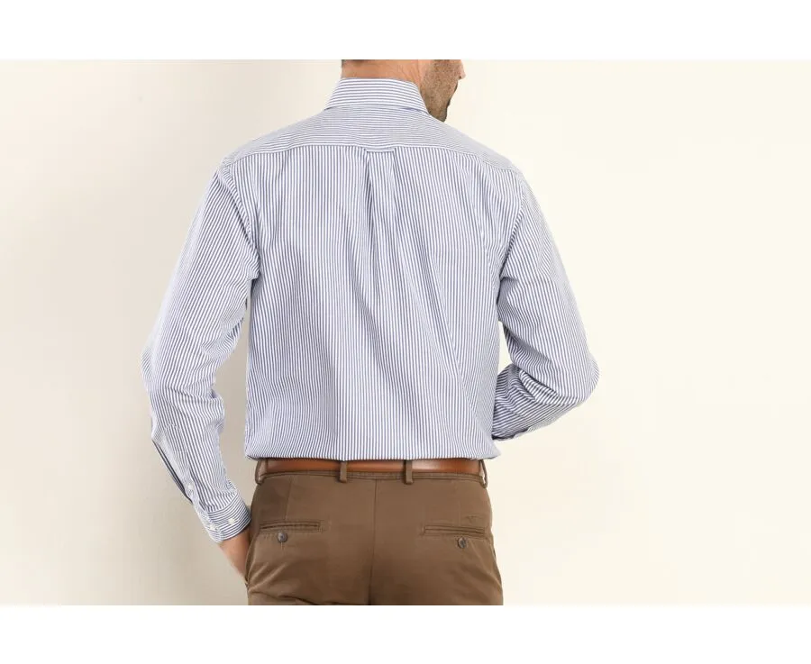 OCEAN BLUE AND WHITE STRIPED SHIRT  KELLEN