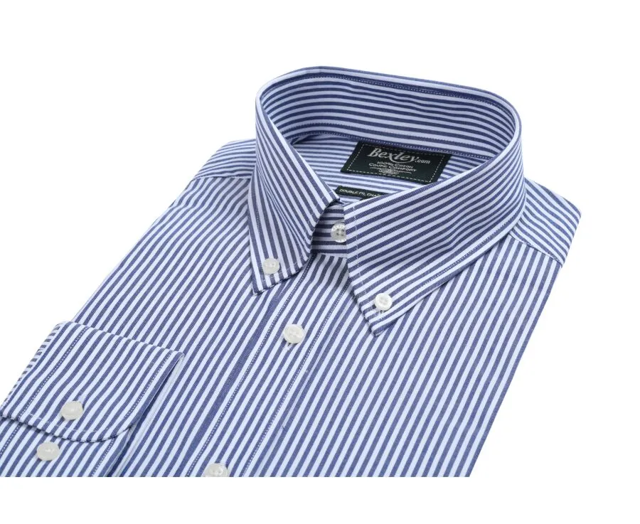OCEAN BLUE AND WHITE STRIPED SHIRT  KELLEN