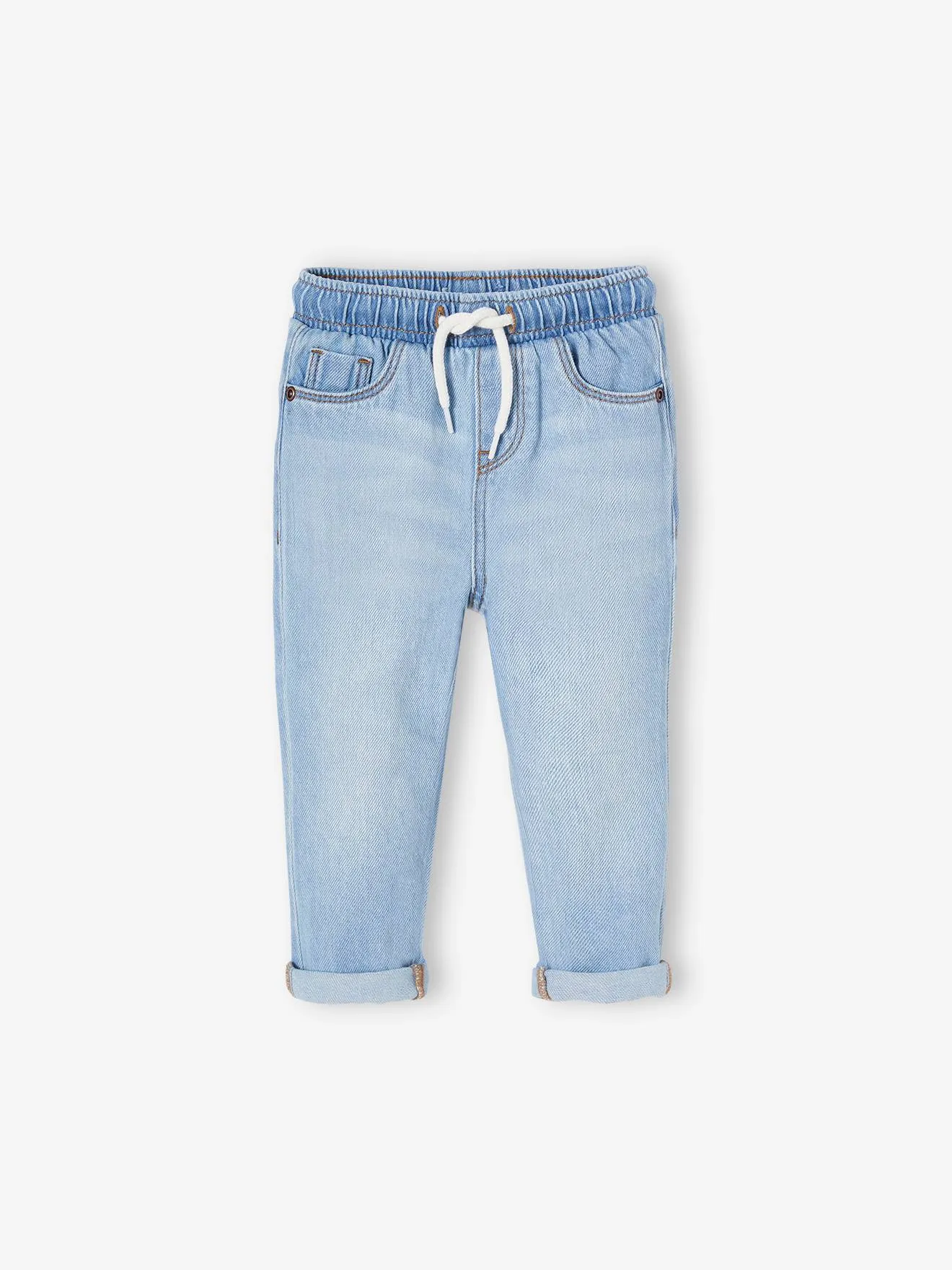 Pantalón de denim con cintura elástica para bebé