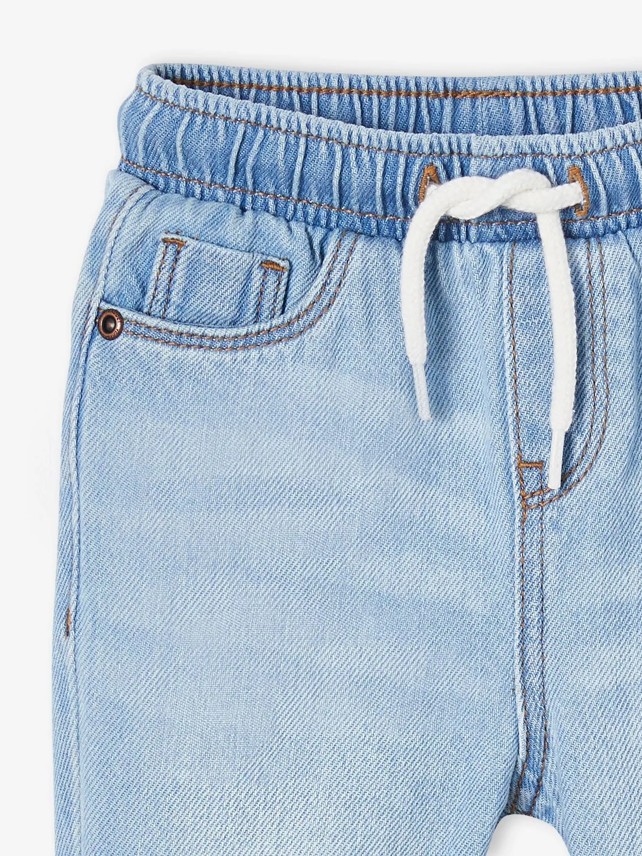 Pantalón de denim con cintura elástica para bebé