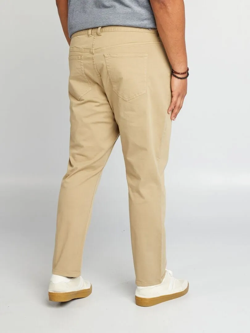 PANTALóN SLIM L30  BEIGE