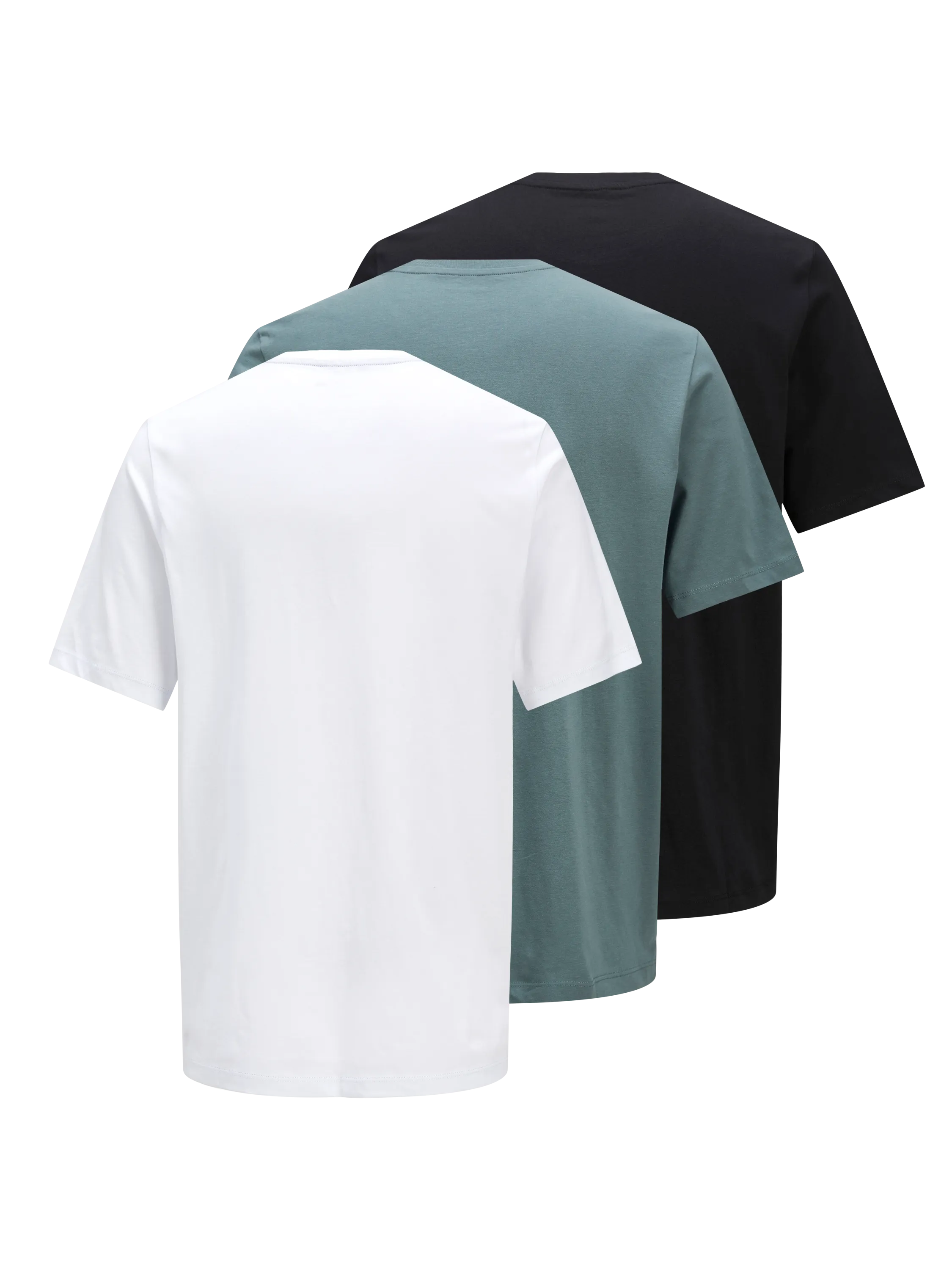 Paquete de 3 Camiseta Logotipo Cuello redondo | Azul intermedio | Jack & Jones®