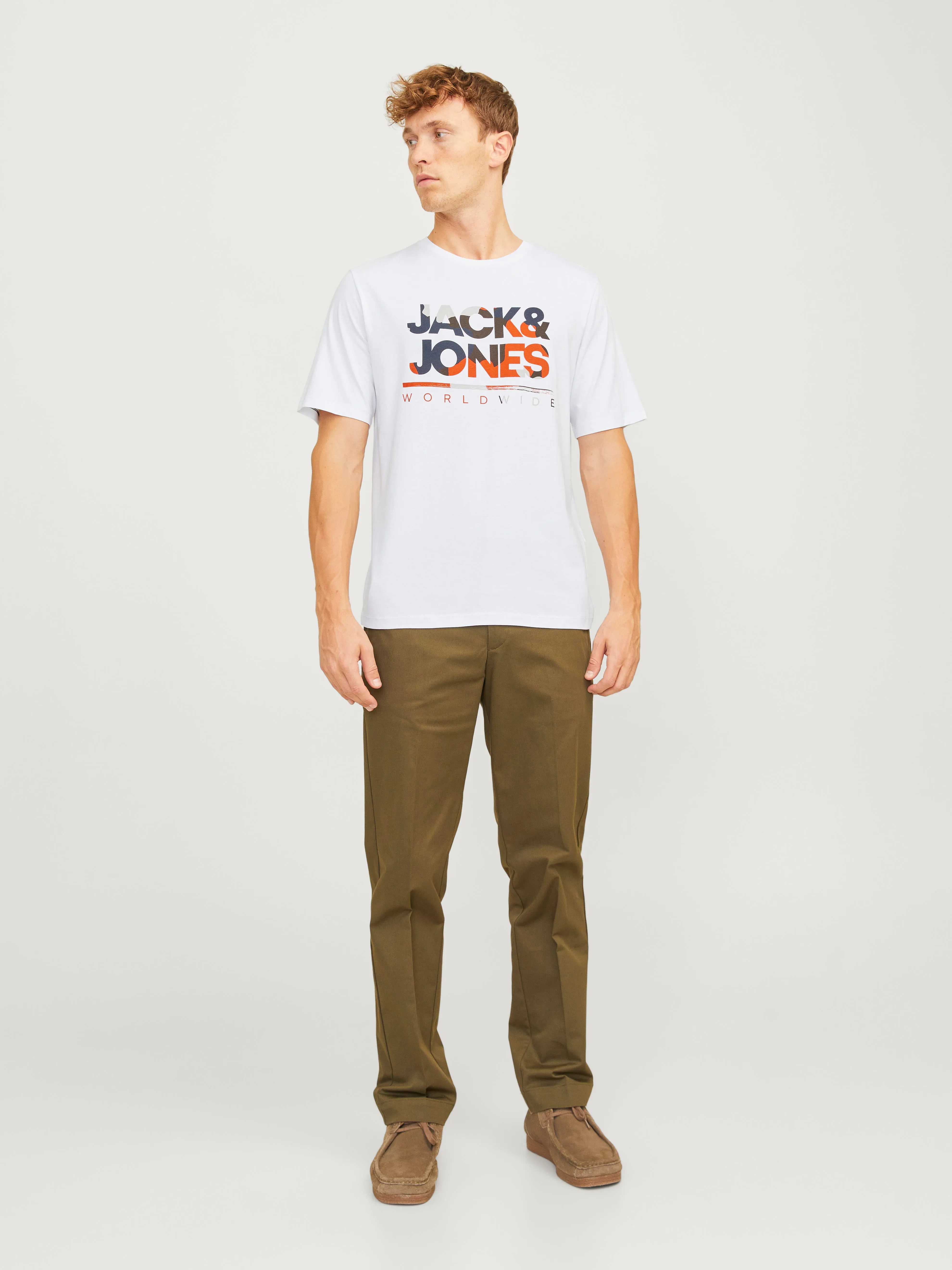 Paquete de 3 Camiseta Logotipo Cuello redondo | Azul intermedio | Jack & Jones®