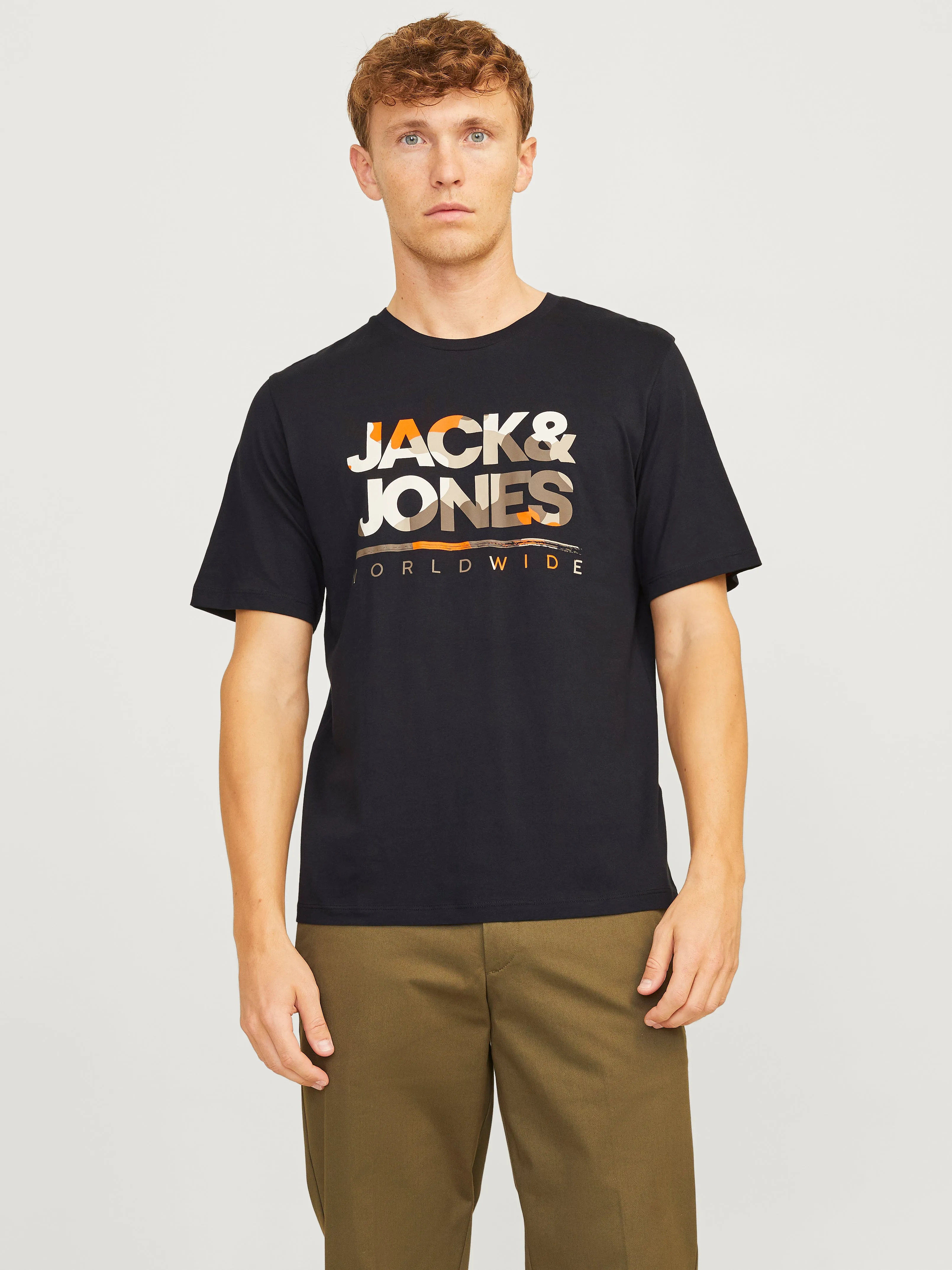 Paquete de 3 Camiseta Logotipo Cuello redondo | Azul intermedio | Jack & Jones®