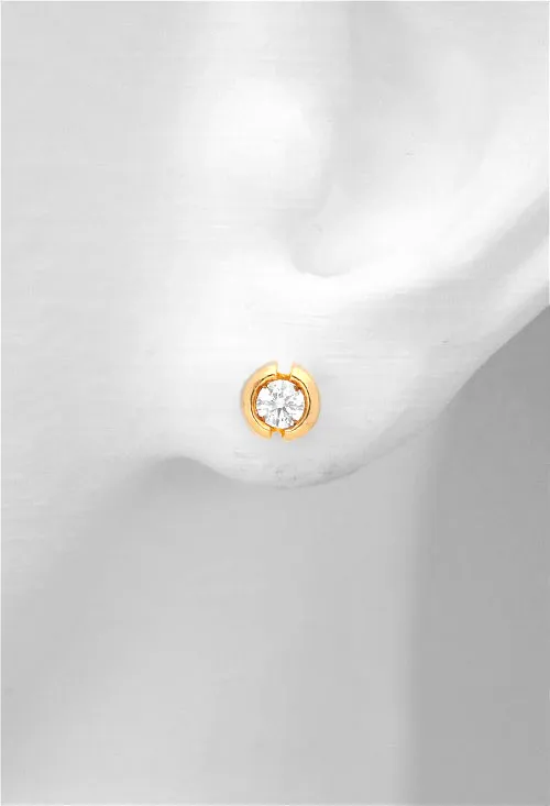 Pendientes oro 18 ktes con diamantes 139_58360102