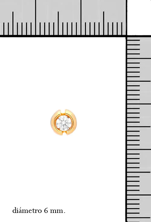 Pendientes oro 18 ktes con diamantes 139_58360102