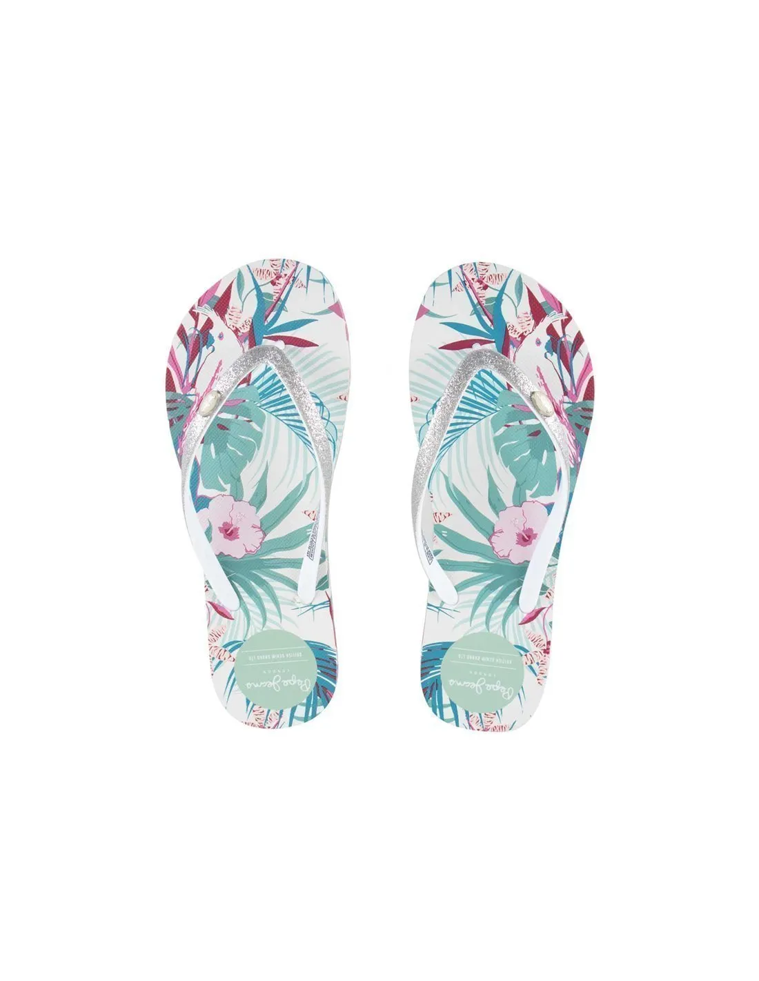 PEPE JEANS  CHANCLAS BLUE CORAL RAKE PALM PLS70156 MUJER