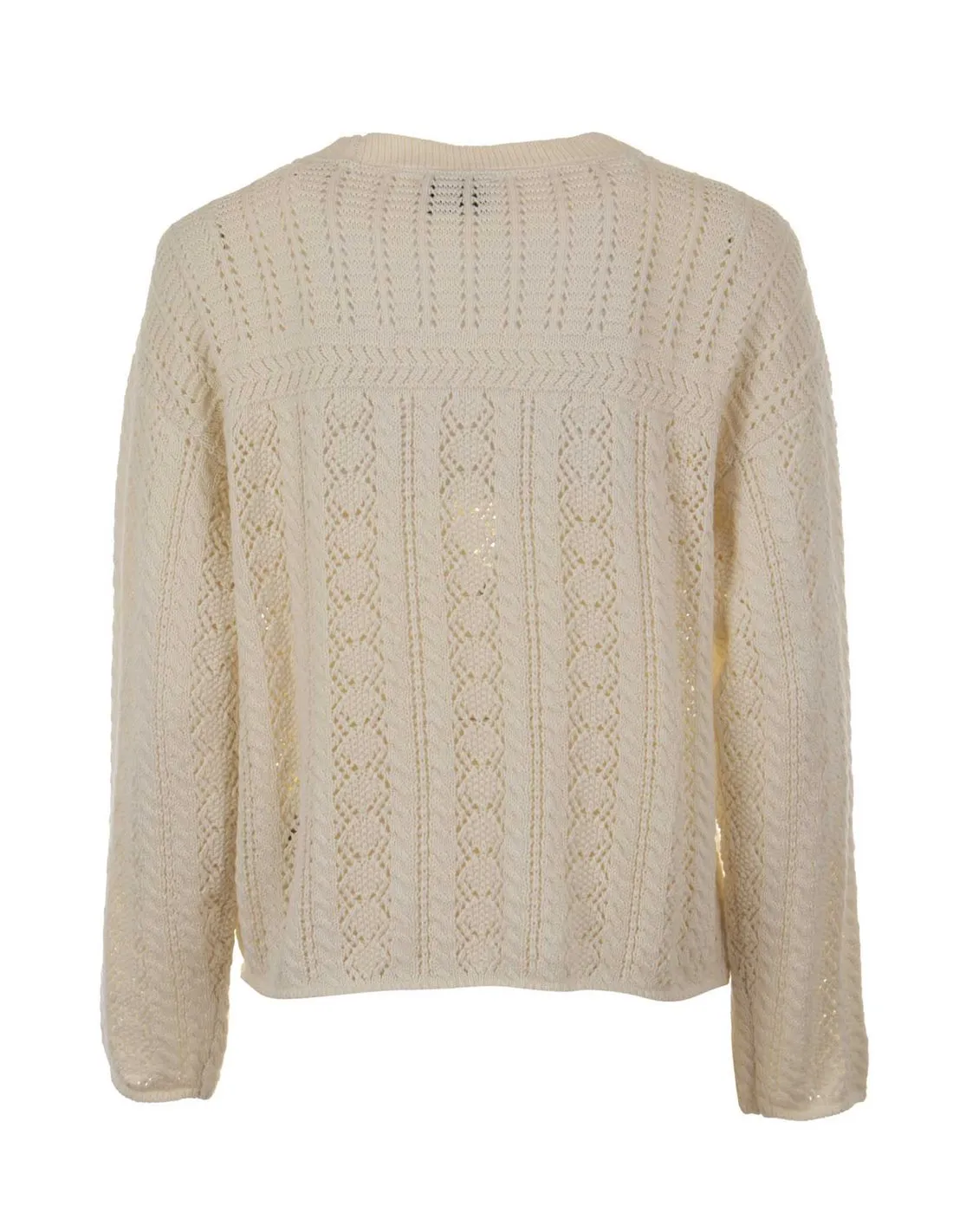 PEPE JEANS  JERSEY BLANCO ISADORA PL702159 MUJER