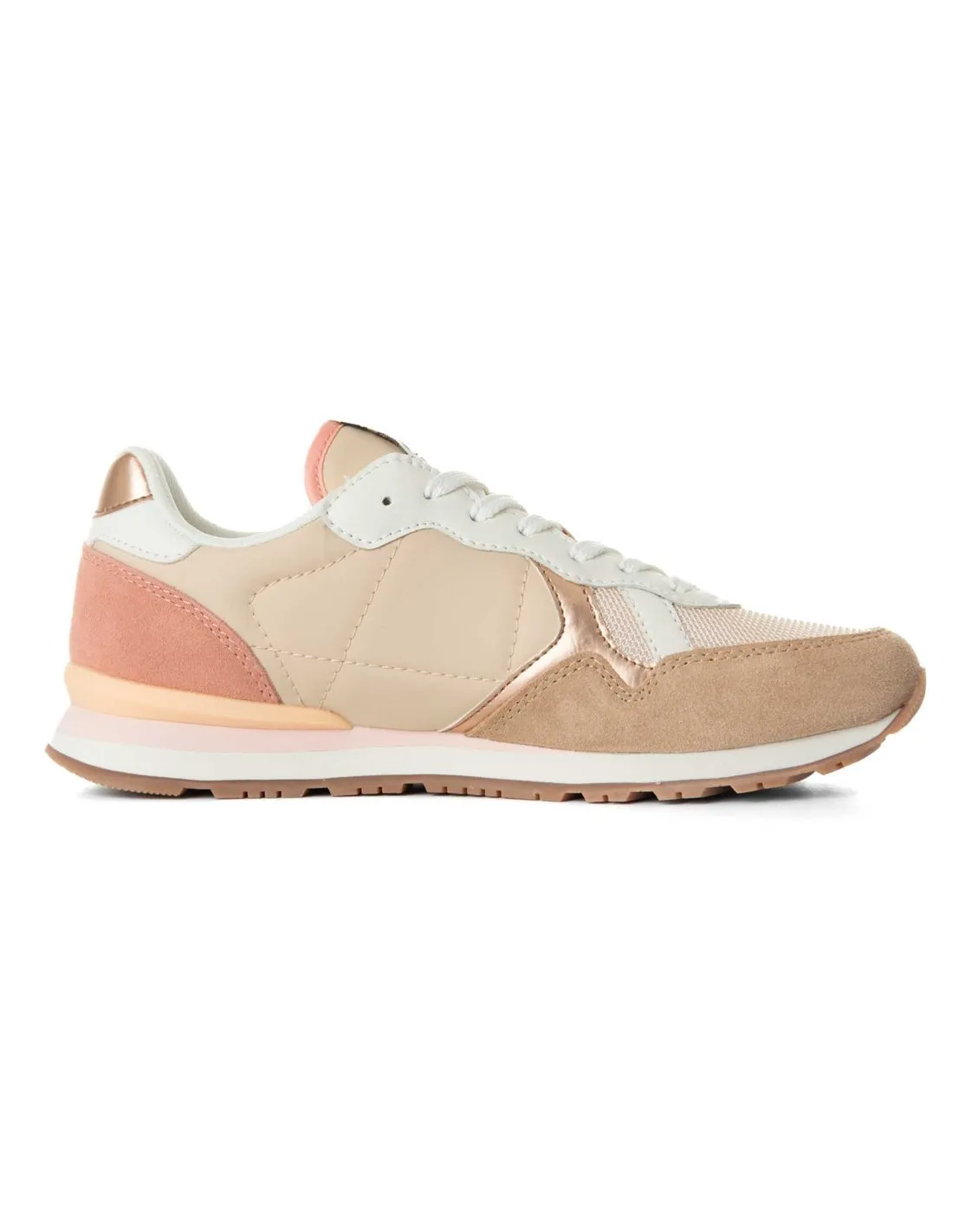 PEPE JEANS  ZAPATILLAS BEIGE BRIT MIX PLS40012 MUJER