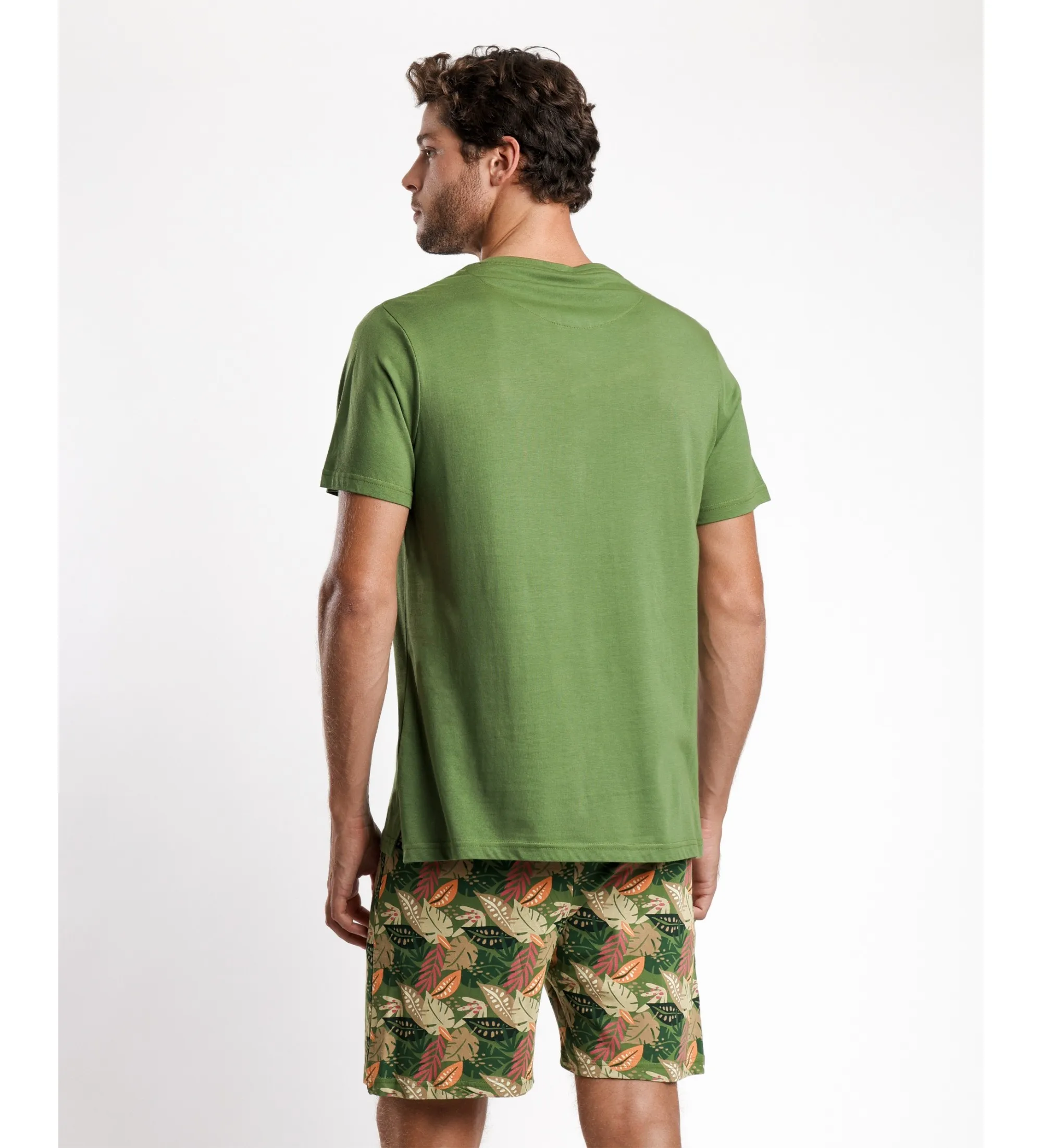 Pijama Manga Corta Apres Sleep verde