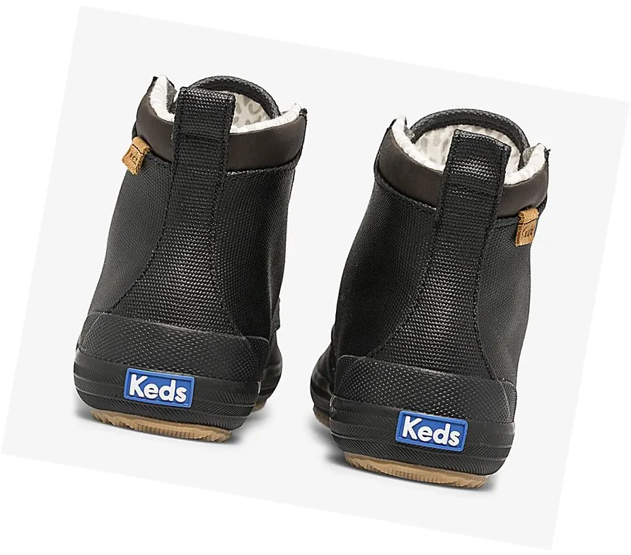 práctico Botas con Cordones Keds Scout Boot II Agua Mujer Negras – Botas Con Cordones