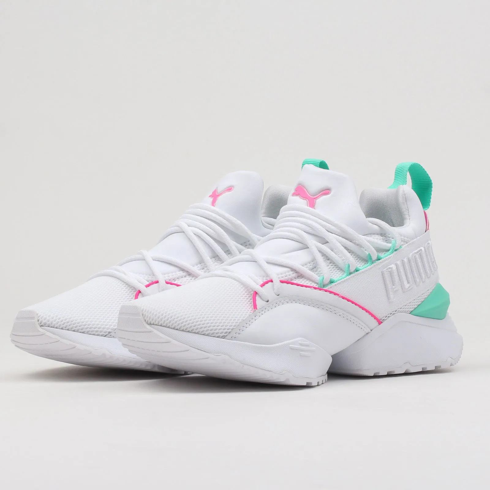 PUMA MUSE MAIA STREET 1 WN'S WHITE  KNOCKOUT PINK