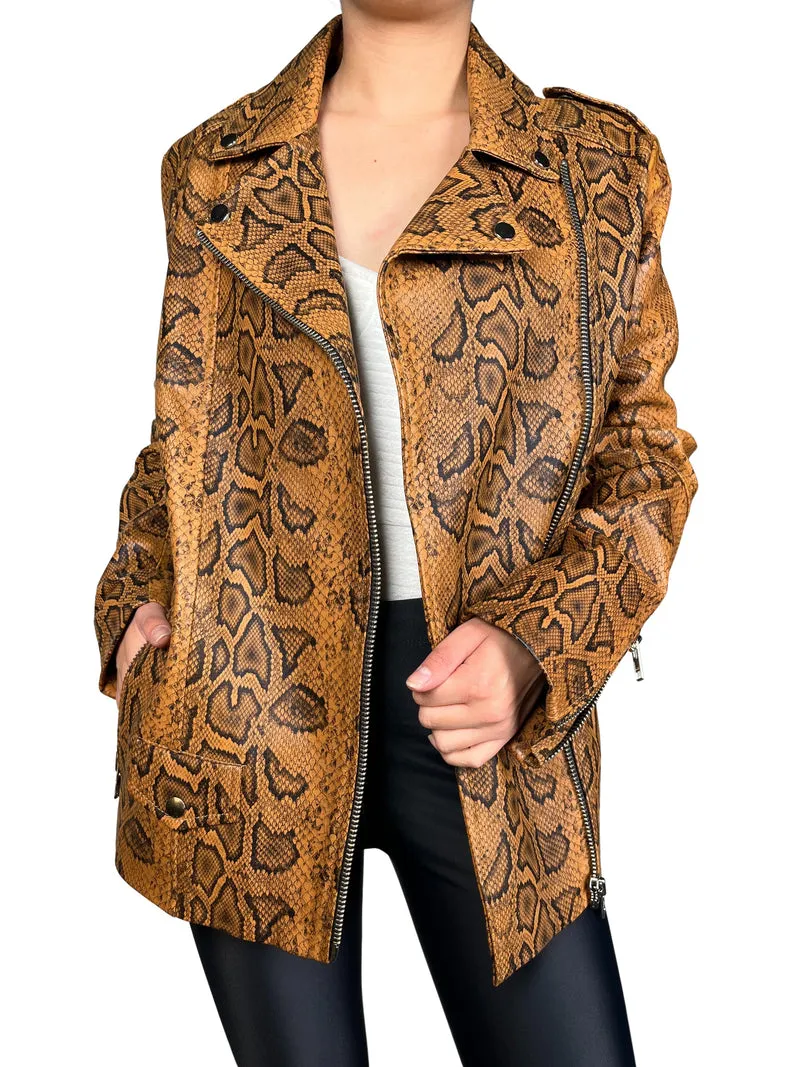 QÜINA Chaqueta Cuero Snake