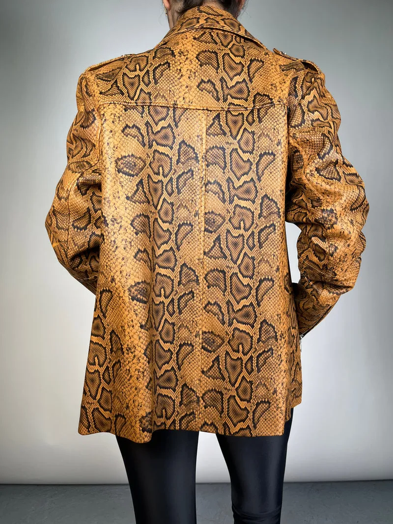QÜINA Chaqueta Cuero Snake