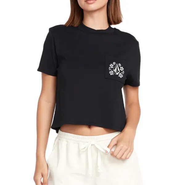 REMERA VOLCOM POCKET DIAL TEE  NEGRO