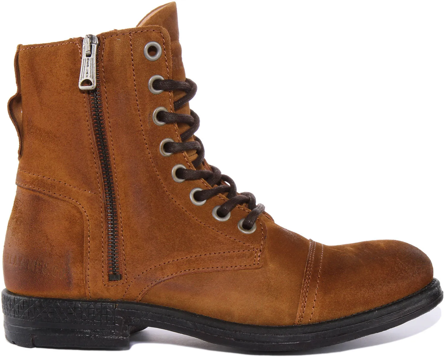 Replay Pack Suede Botín de piel de ante con cordones para hombre en bronceado