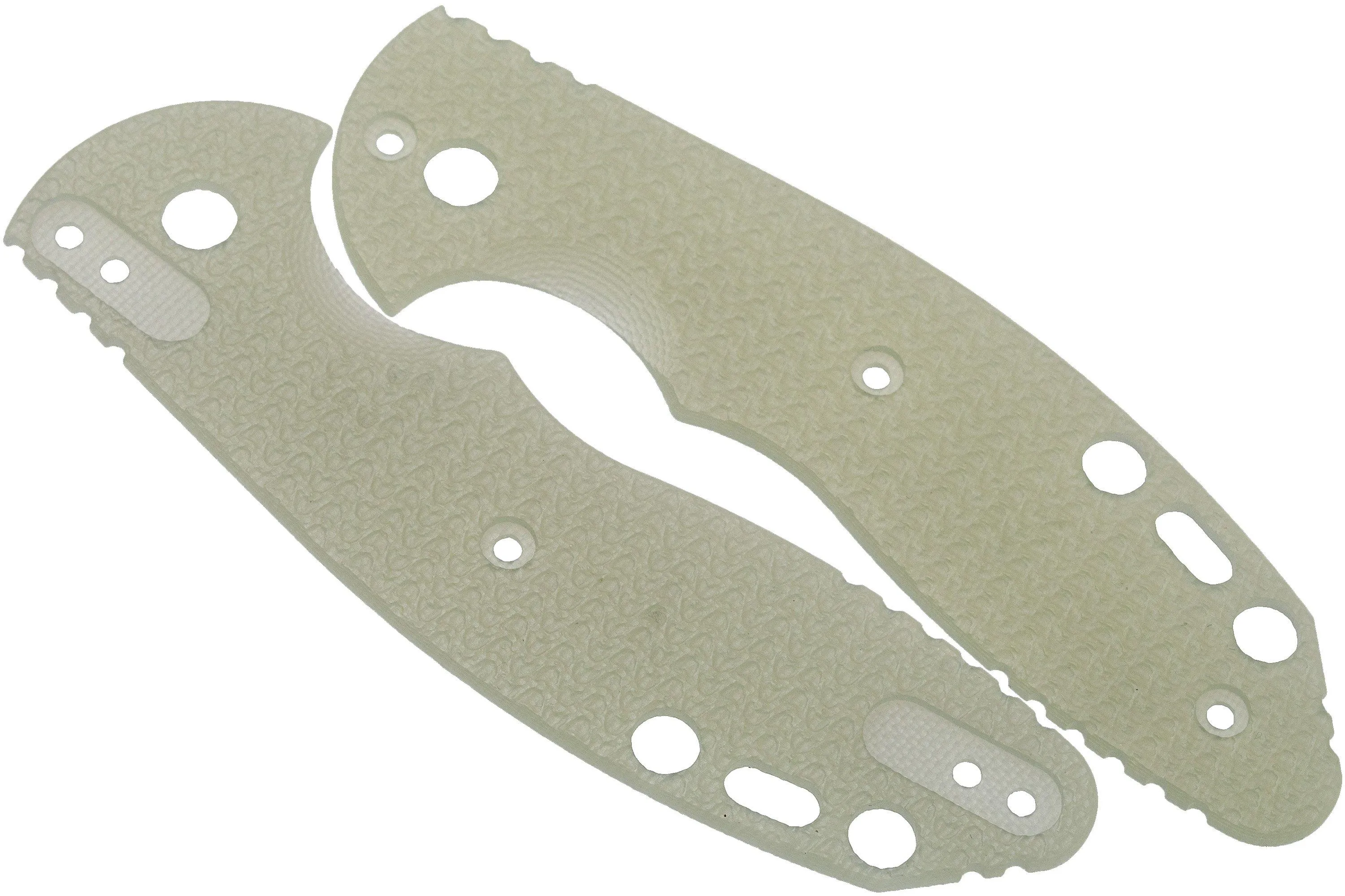 Rick Hinderer Slippy cachas, Translucent Green G10