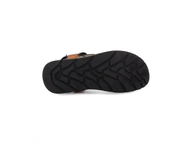 SANDALIA DE PIEL 022 30363 WALK&FLY EN COLOR TAUPE
