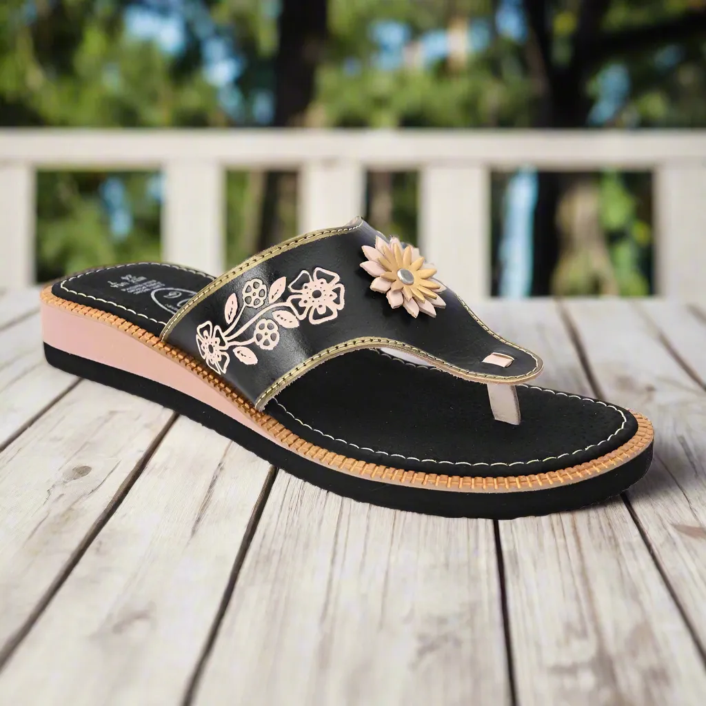 SANDALIAS ARTESANALES TM35162  LEATHER SANDALS