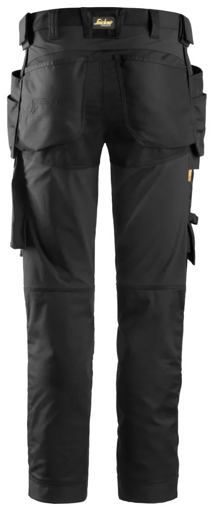 Snickers AllroundWork, pantalón elástico, negro (cintura 41