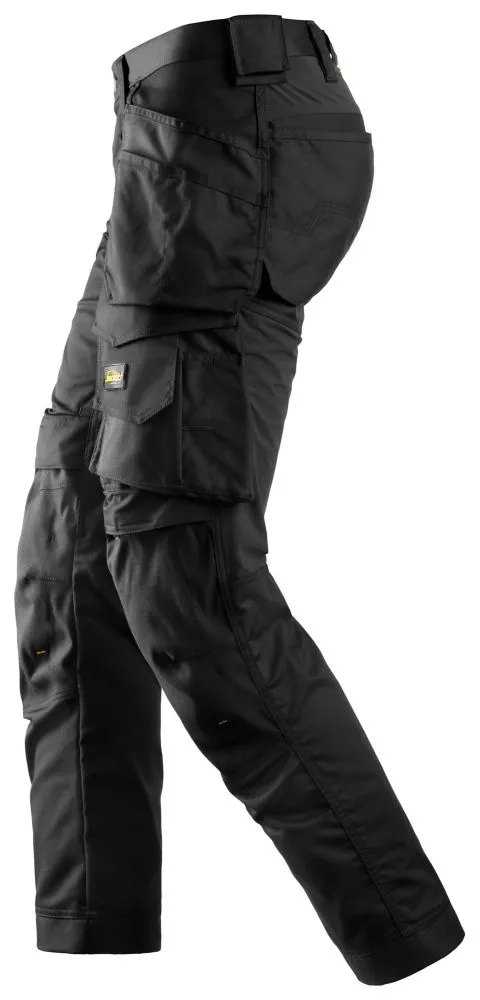 Snickers AllroundWork, pantalón elástico, negro (cintura 41