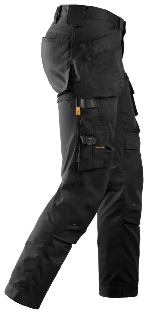 Snickers AllroundWork, pantalón elástico, negro (cintura 41