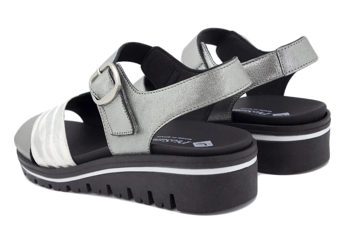 Steel Metal Removable Insole Sandal