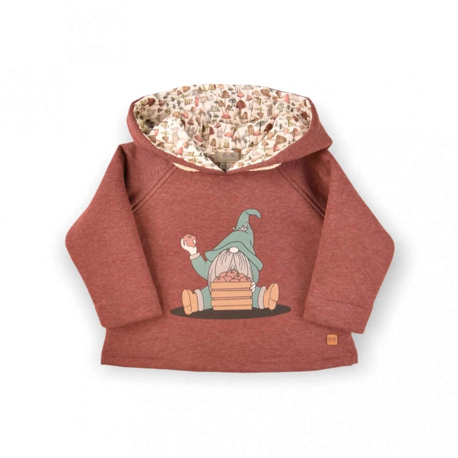 Sudadera en dos colores con estampado Gnomo de José Varón