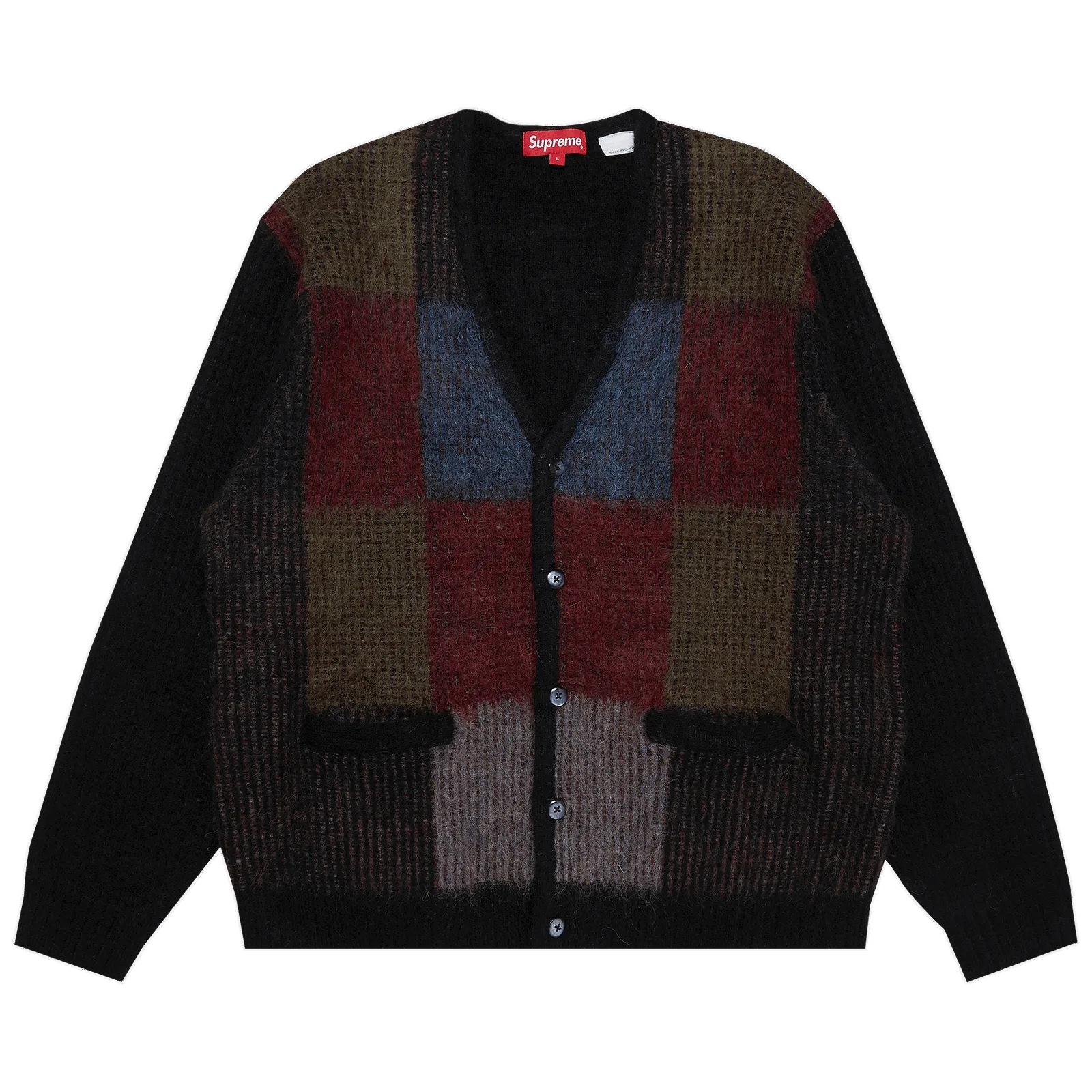Supreme Brushed Grid Cardigan