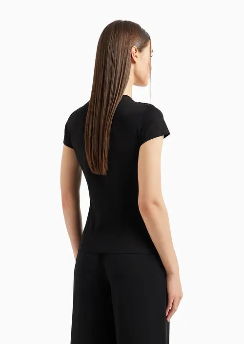 TSHIRT WOMEN BLACK ARMANI EXCHANGE