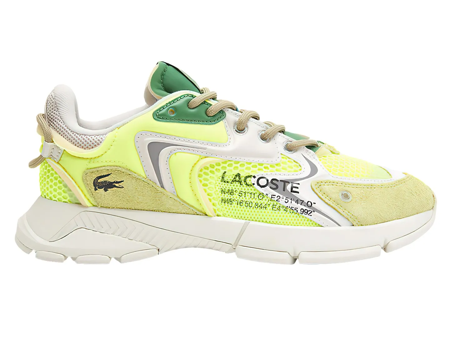 Tenis Lacoste Neo  Amarillo Para Hombre